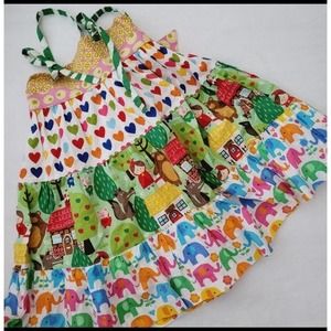 Matilda Jane platinum red riding hood dress size 4